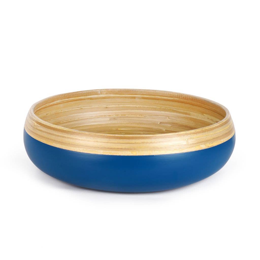 Bamboo Fruit Bowl - Extra Large Centerpiece Home Decor Bowl