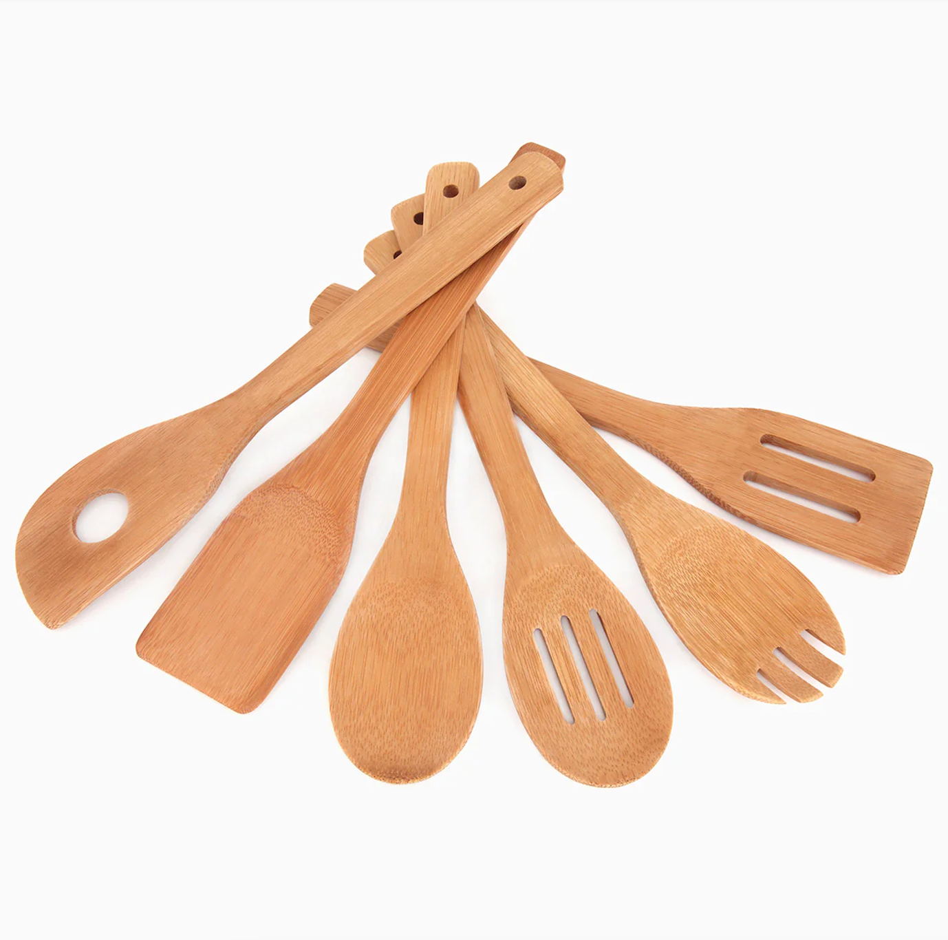 Wooden Kitchen Utensil Set | Bamboo Cooking Tools & Gadgets