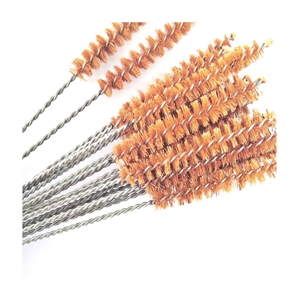 Straw Cleaning Brushes - Natural Coconut or Grass Fibre: Nylon Fibre