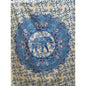 Lotus Mandala Elephant Tapestry: 6.8 x 4.5 ft / Sky Blue