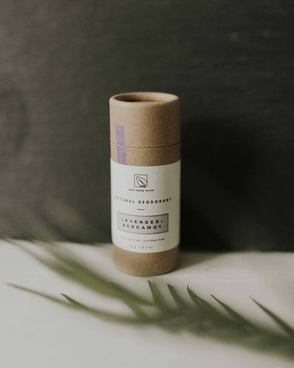 Natural Deodorant | Lavender + Bergamot | Zero Waste: Lavender + Bergamot