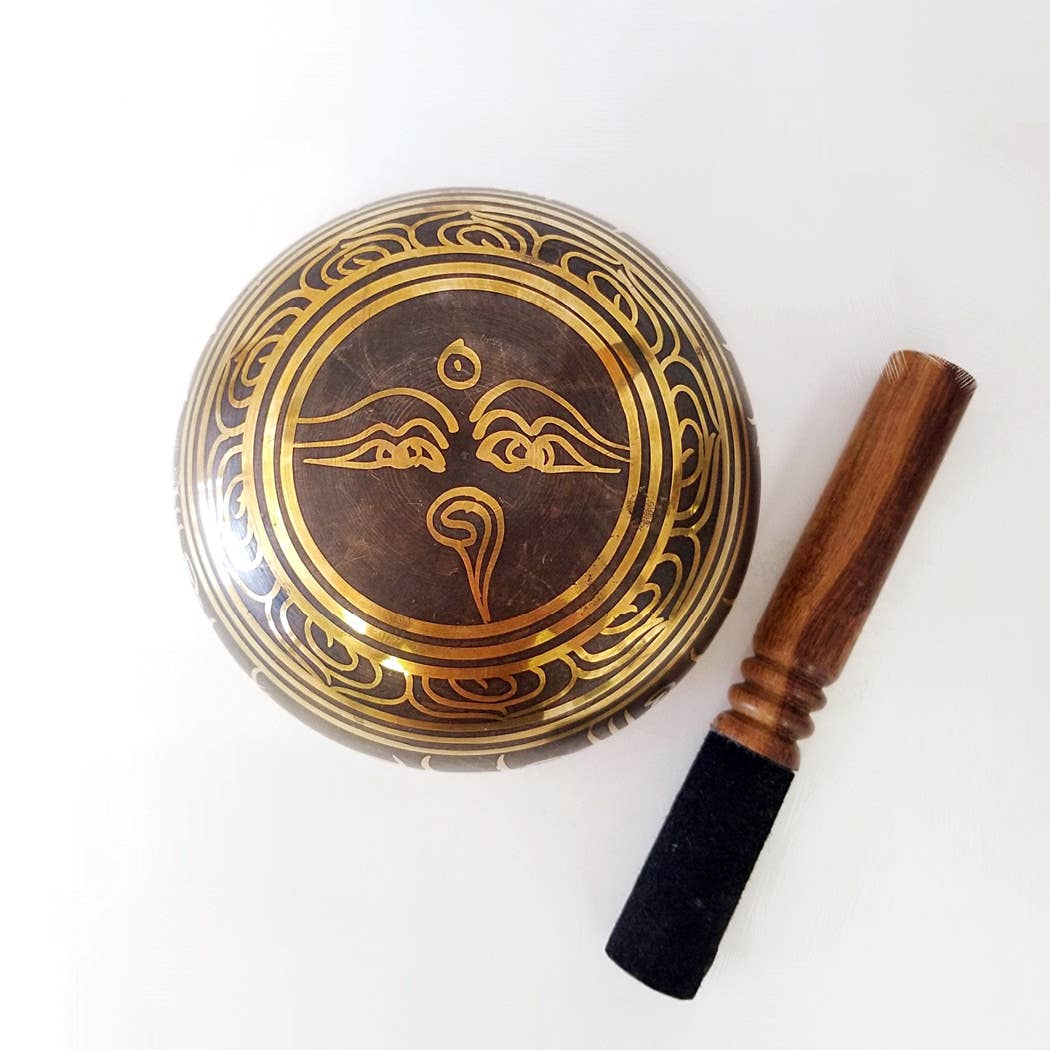 Yak & Yeti - Tibetan Om Singing Bowl: 5"x 2.5"