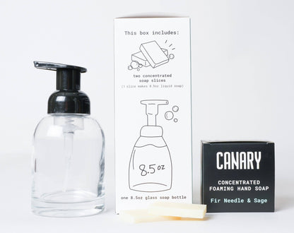 Hand Soap Starter Kit - Bottle & Soap: Fir Needle + Sage