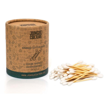 Bamboo Cotton Buds- Eco Cotton Ear Swabs (200 Pieces)