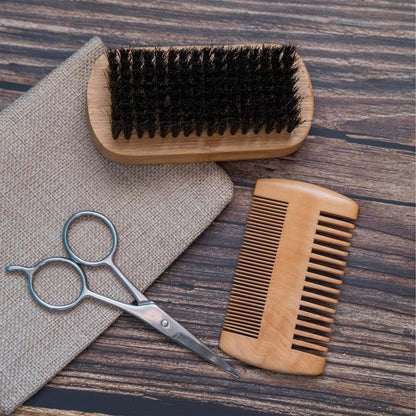 Beard Comb- Wooden Beard Grooming Comb For Men (Comb Only)