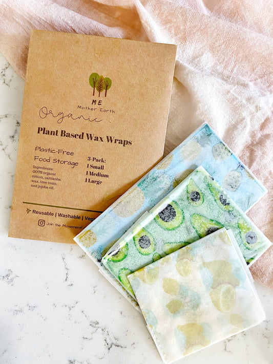 Plant Based Wax Wraps | Vegan | Eco-Friendly