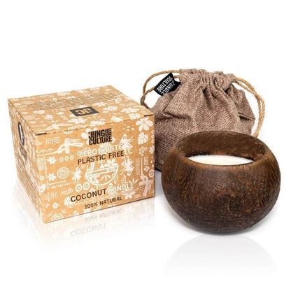 Coconut Shell Candle w/Gift Bag